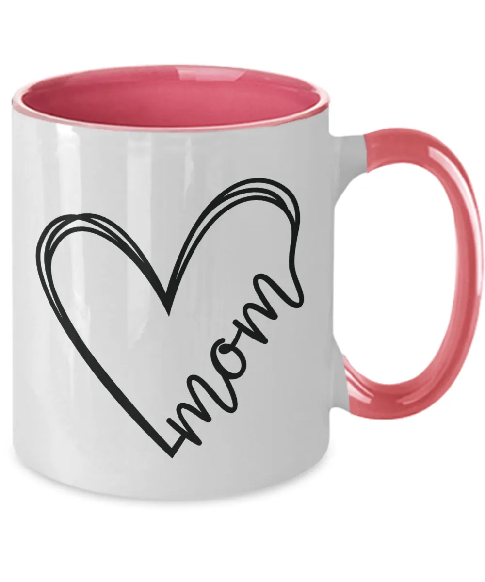 Mom Mug Two-Tone Coffee Cup Funny Gift