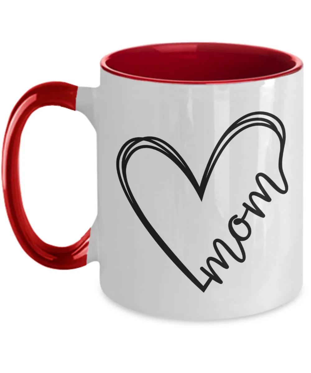 Mom Mug Two-Tone Coffee Cup Funny Gift