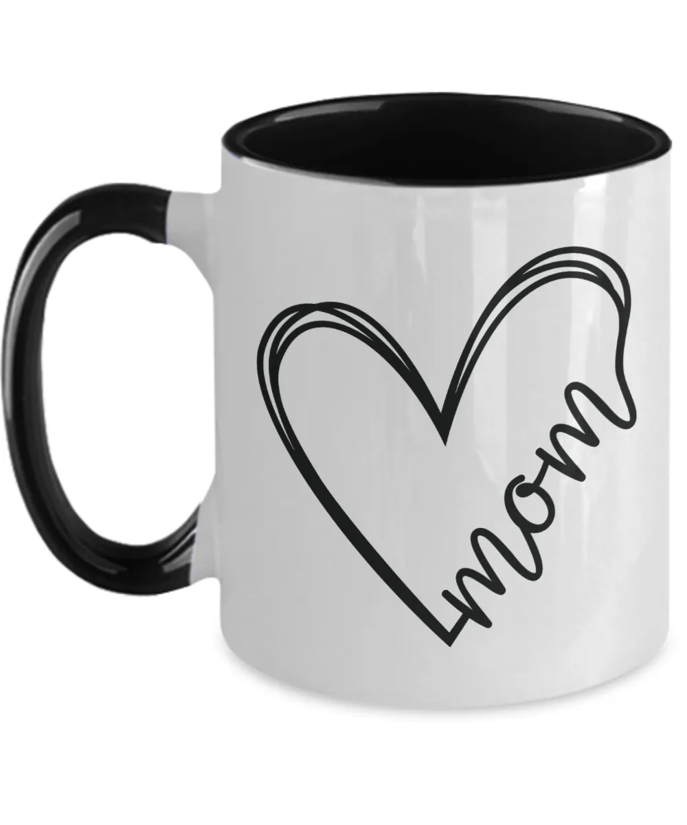 Mom Mug Two-Tone Coffee Cup Funny Gift