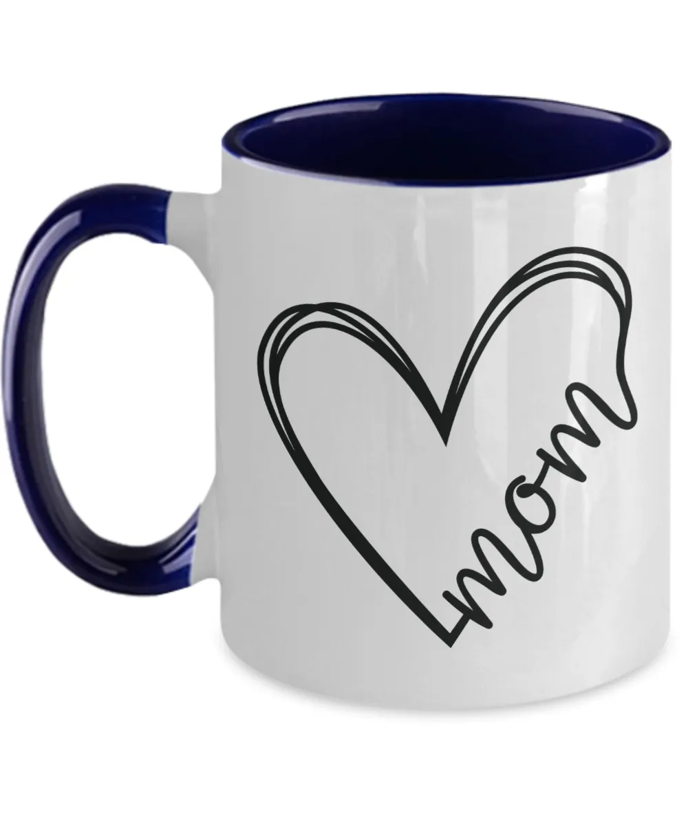 Mom Mug Two-Tone Coffee Cup Funny Gift