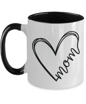 Mom Mug Two-Tone Coffee Cup Funny Gift
