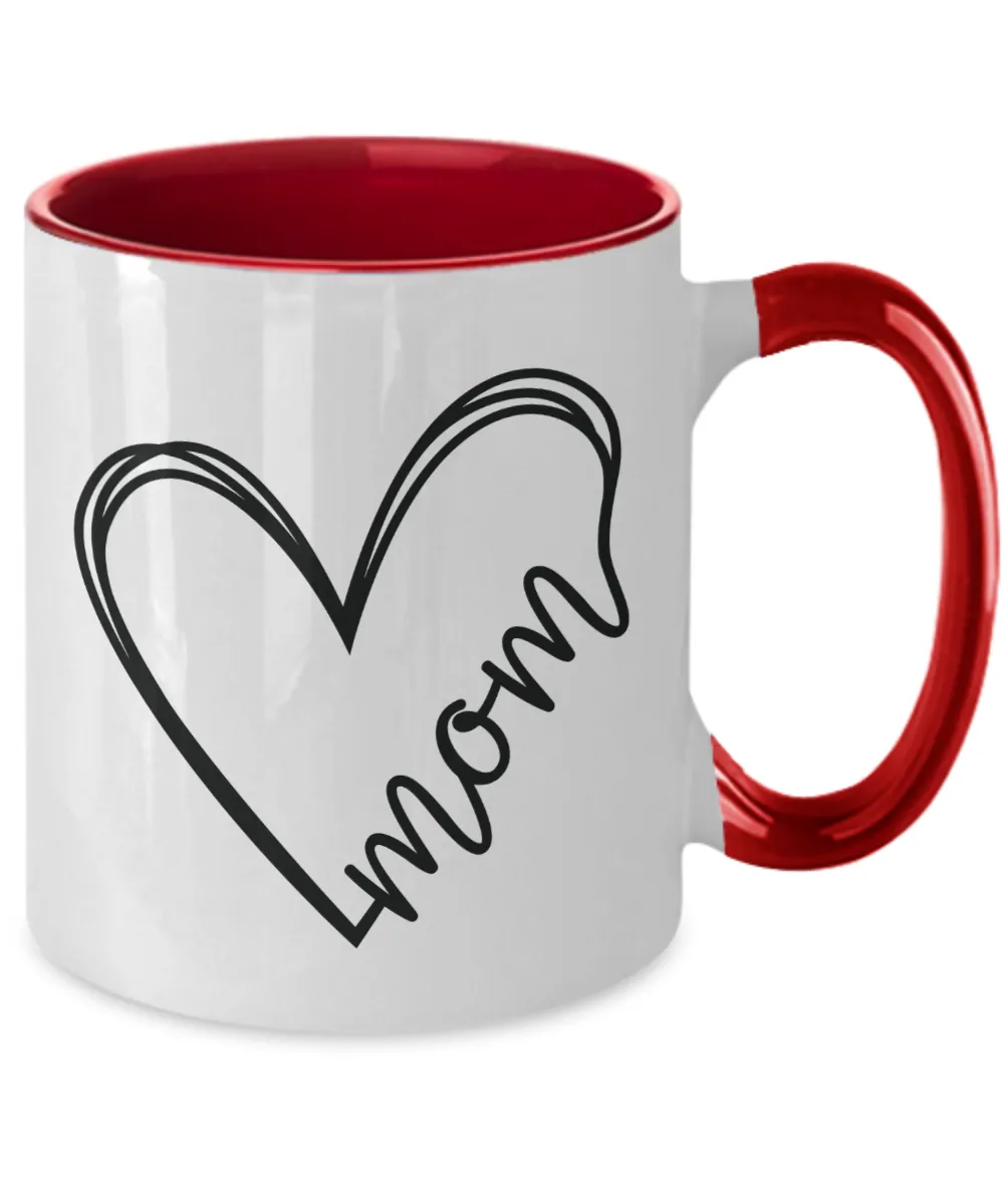 Mom Mug Two-Tone Coffee Cup Funny Gift