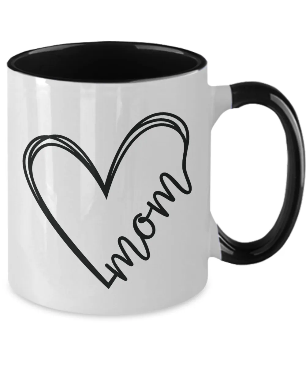 Mom Mug Two-Tone Coffee Cup Funny Gift