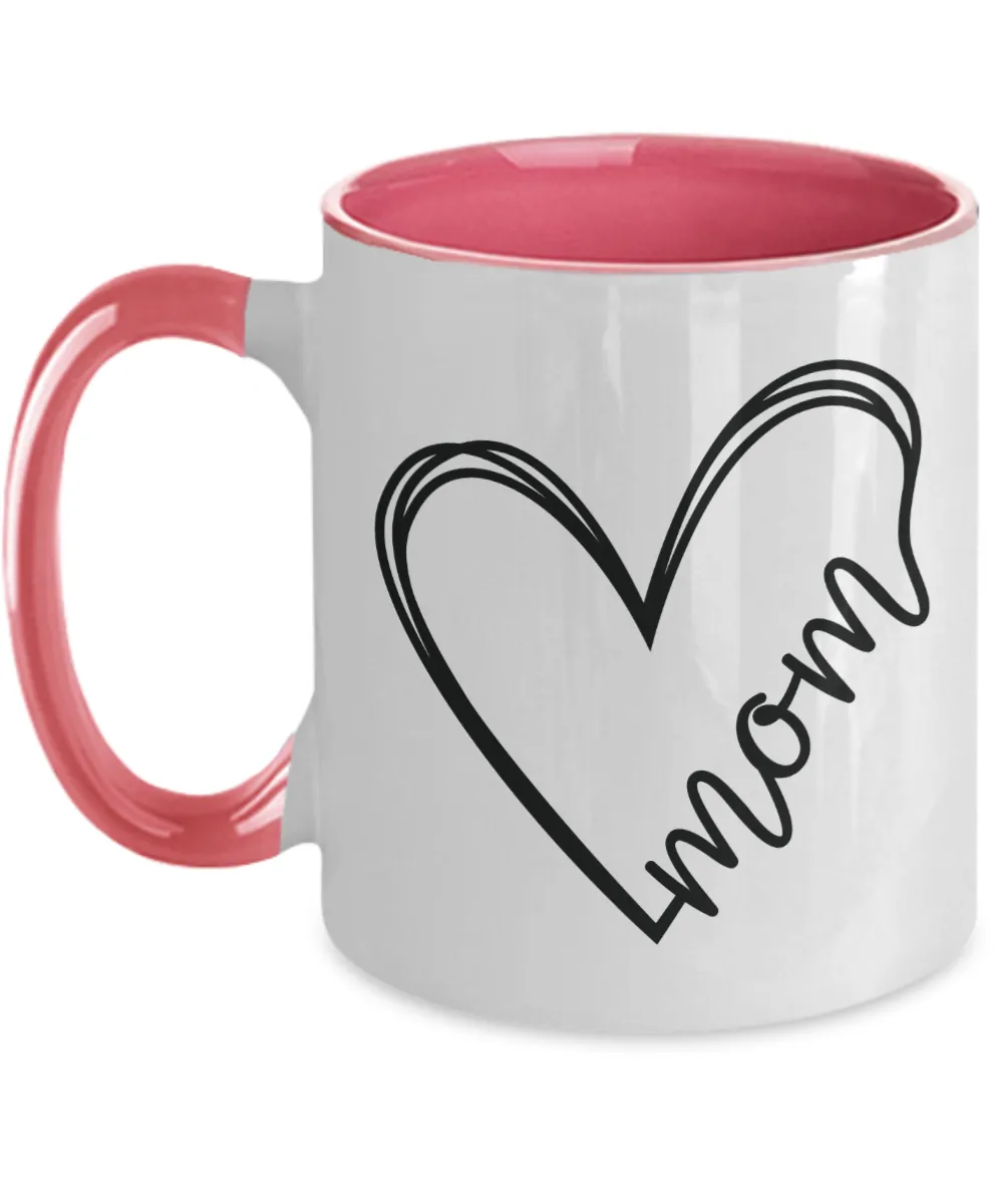 Mom Mug Two-Tone Coffee Cup Funny Gift