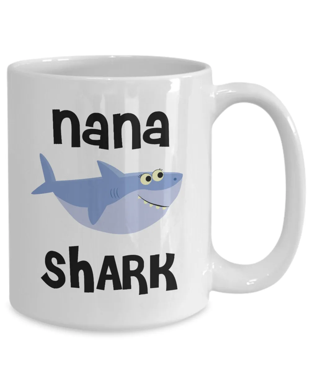 Nana Shark Mug Do Do Do Coffee Cup Nana Birthday Gift Idea Gifts for Nanas