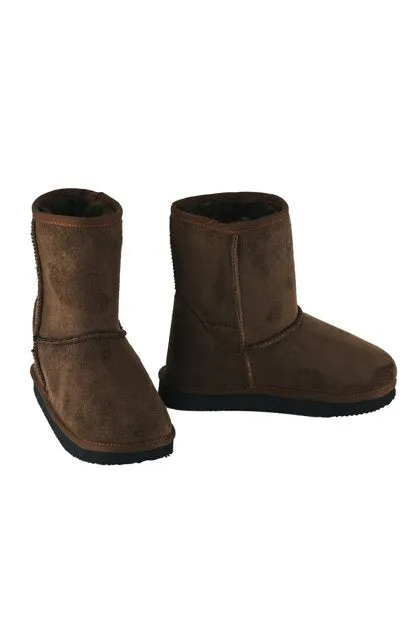 New Little Girls Dark Brown Suede Boot By Jack and Jill Sz 2