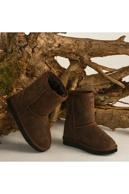 New Little Girls Dark Brown Suede Boot By Jack and Jill Sz 2