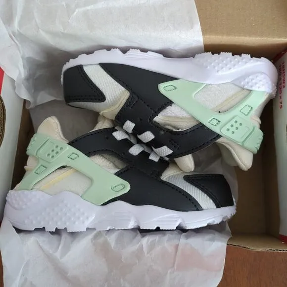 Nike Huarache Run Toddler's C6 White-Mint Foam-Off Noir new!!
