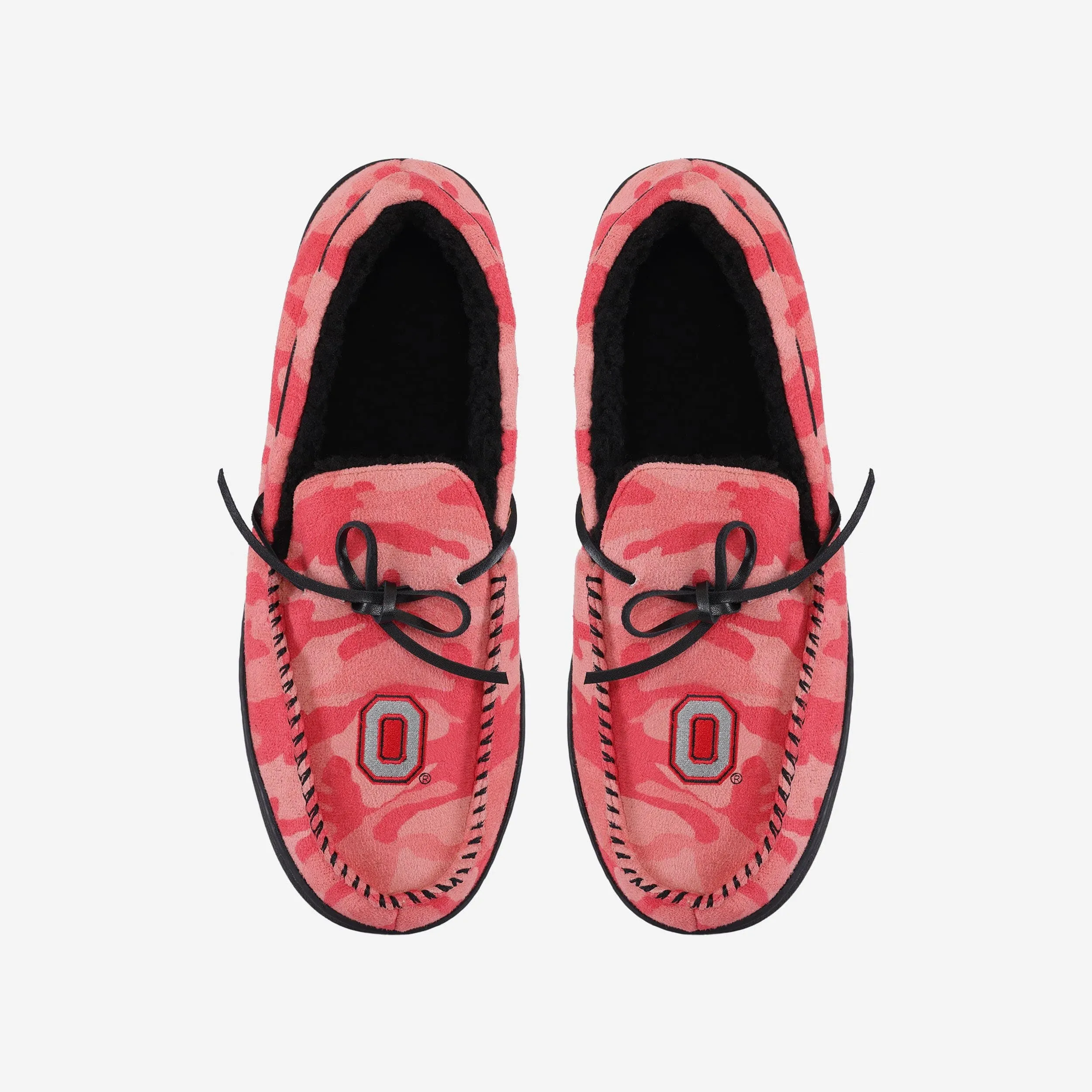 Ohio State Buckeyes Printed Camo Moccasin Slipper