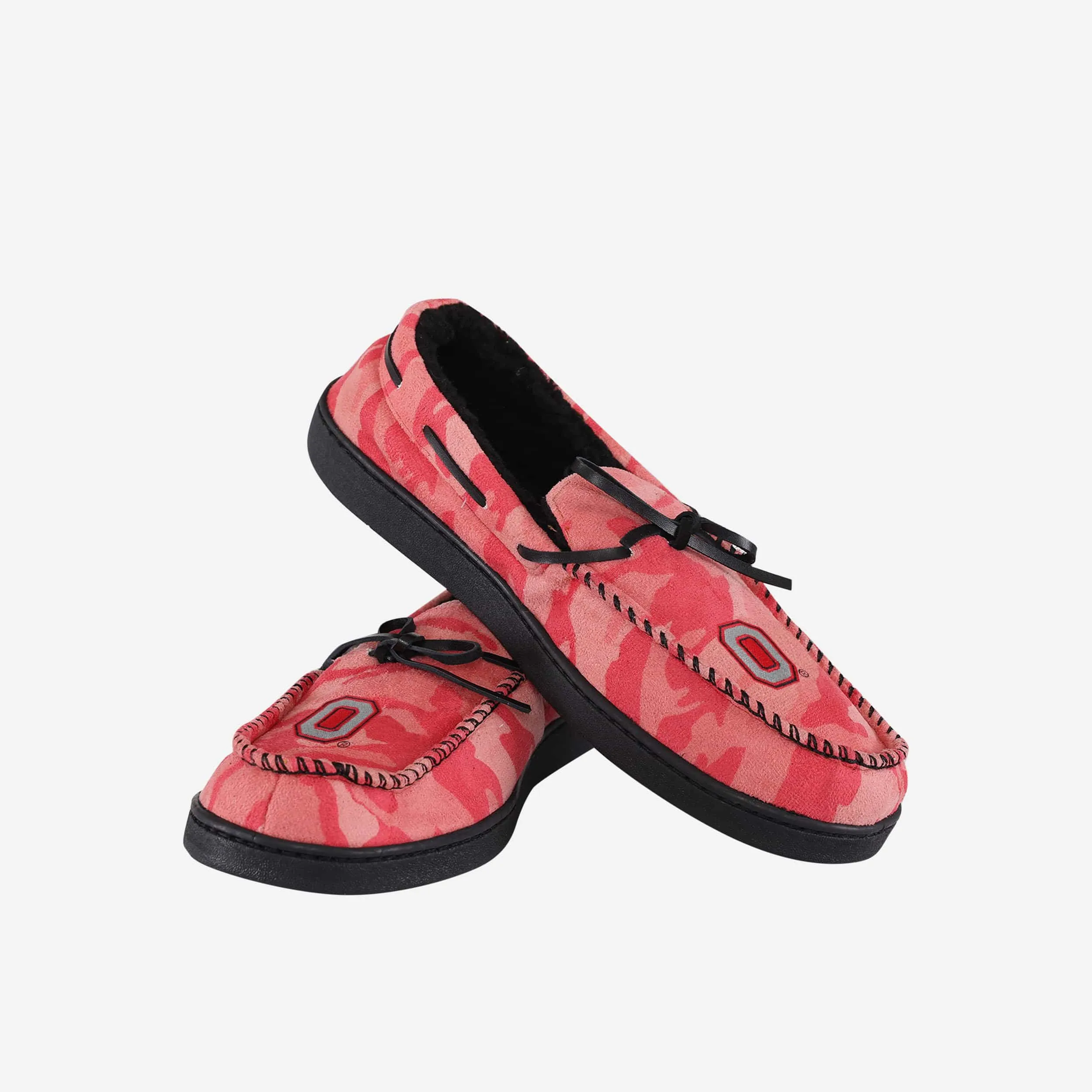 Ohio State Buckeyes Printed Camo Moccasin Slipper
