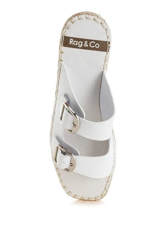 Palala Genuine Soft Leather Square Toe Espadrilles