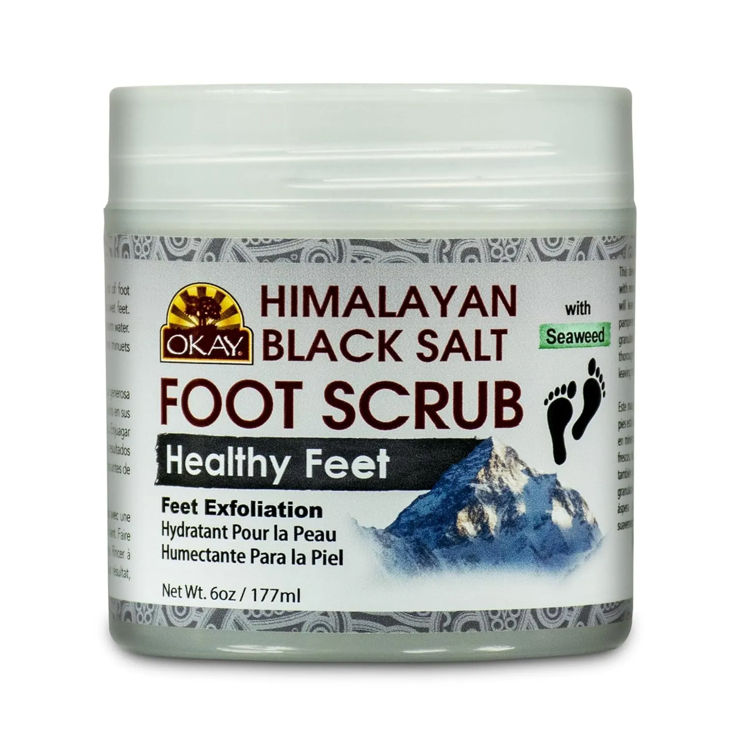 Peppermint Foot Scrub - Exfoliating Foot Scrub, Foot Exfoliator, Great for Cracked Heels, Pedicures, Dead Skin Remover, Exfoliant for Calluses, Moisturizer for Dry Skin - 6 Oz (Pack of 1)