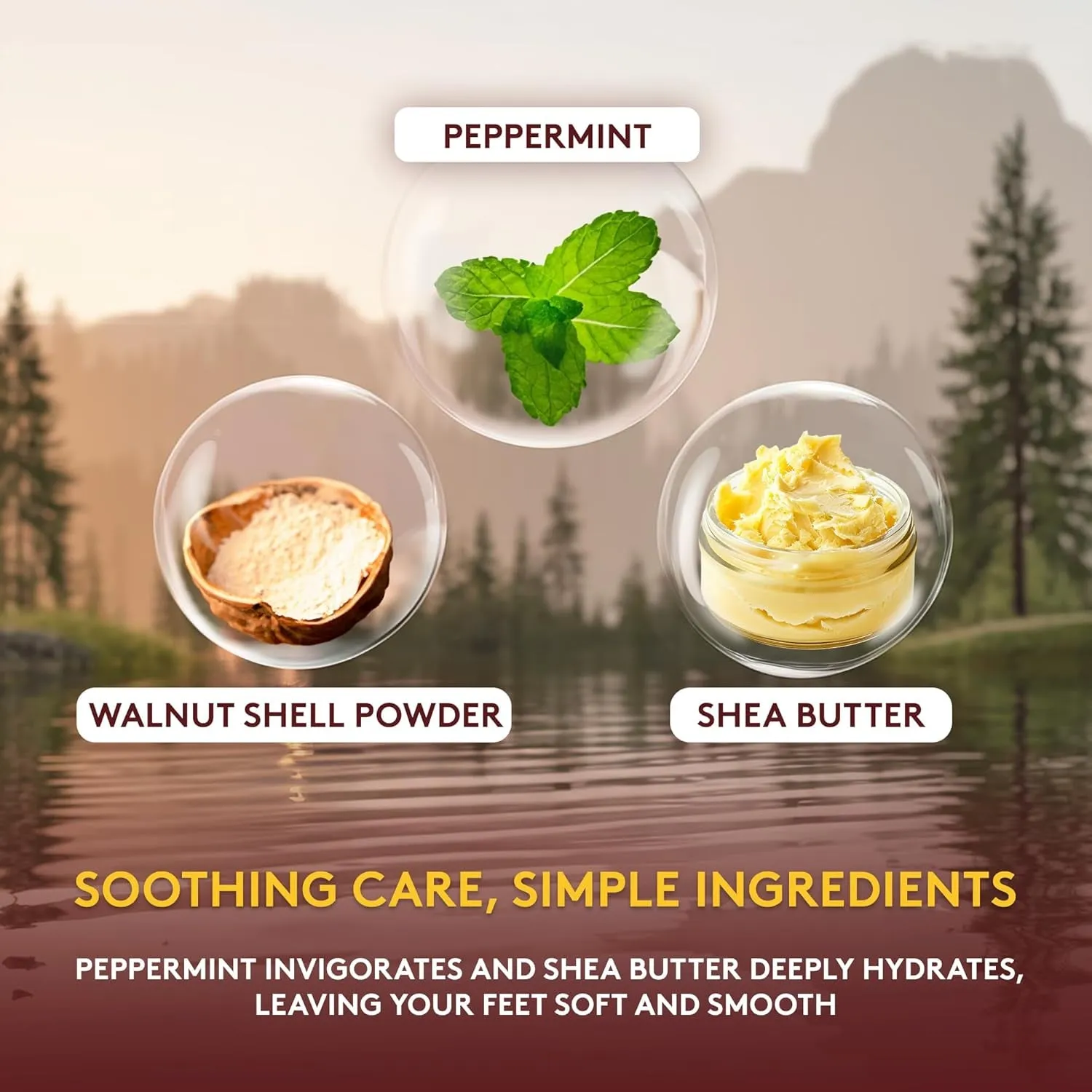 Peppermint Foot Scrub - Exfoliating Foot Scrub, Foot Exfoliator, Great for Cracked Heels, Pedicures, Dead Skin Remover, Exfoliant for Calluses, Moisturizer for Dry Skin - 6 Oz (Pack of 1)