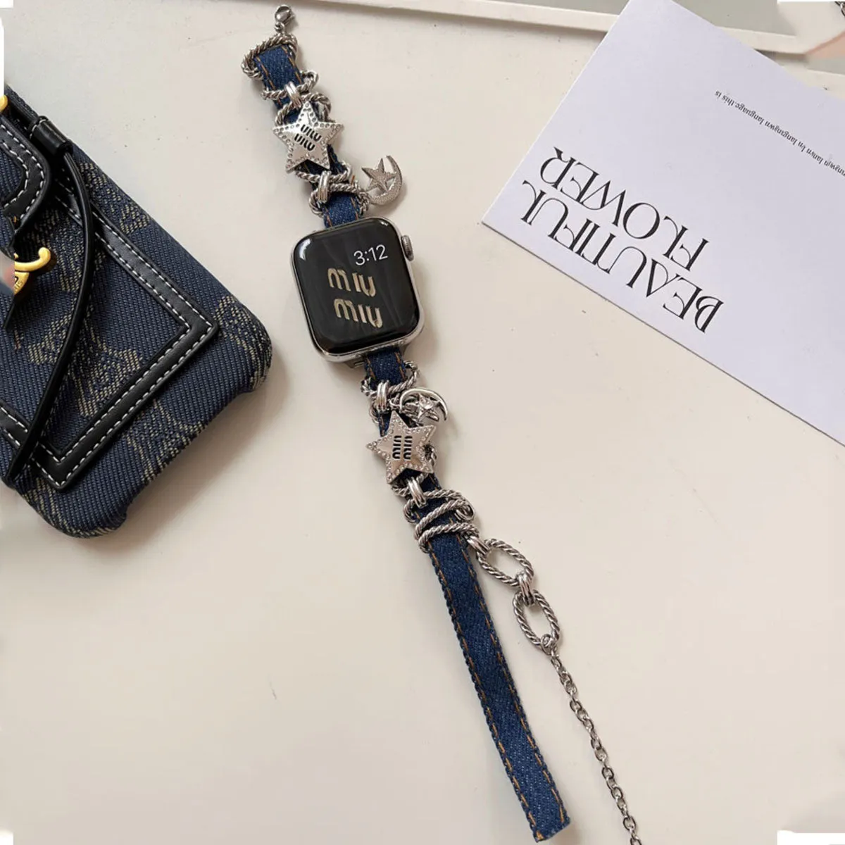 Pretty Cloth Ladies Apple Watch Band Series 9