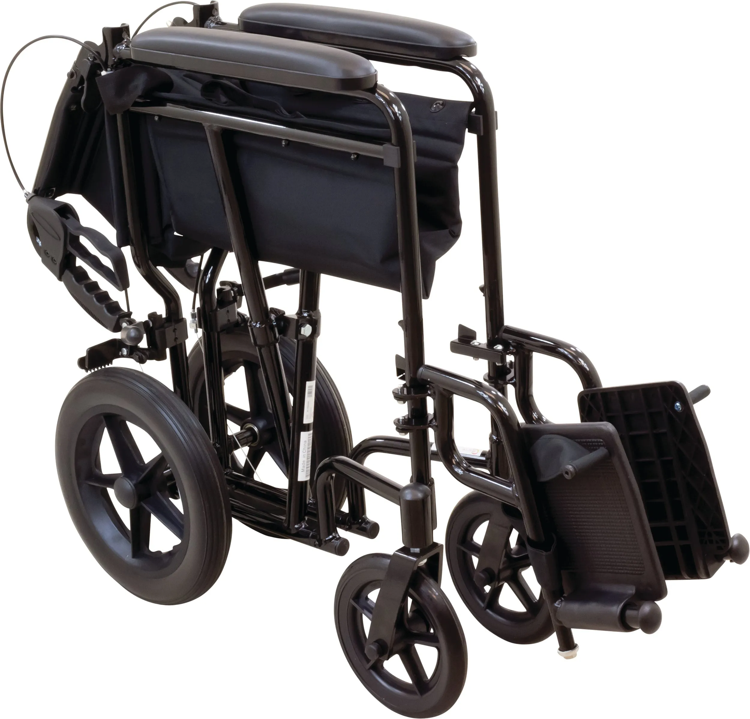 ProBasics Aluminum Transport Chair with 12-Inch Wheels, 300 lb Weight Capacity