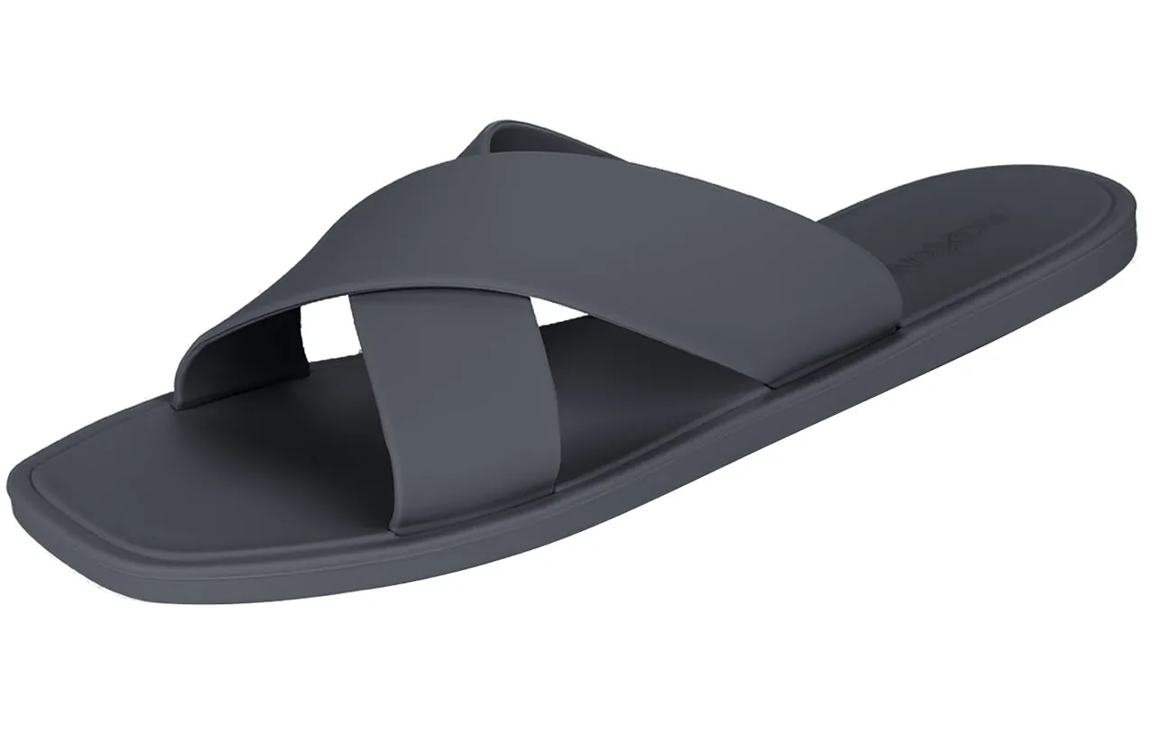 ROXONI Women Slippers Shower Pool Sandals Criss Cross Bathroom Quick Drying Slippers