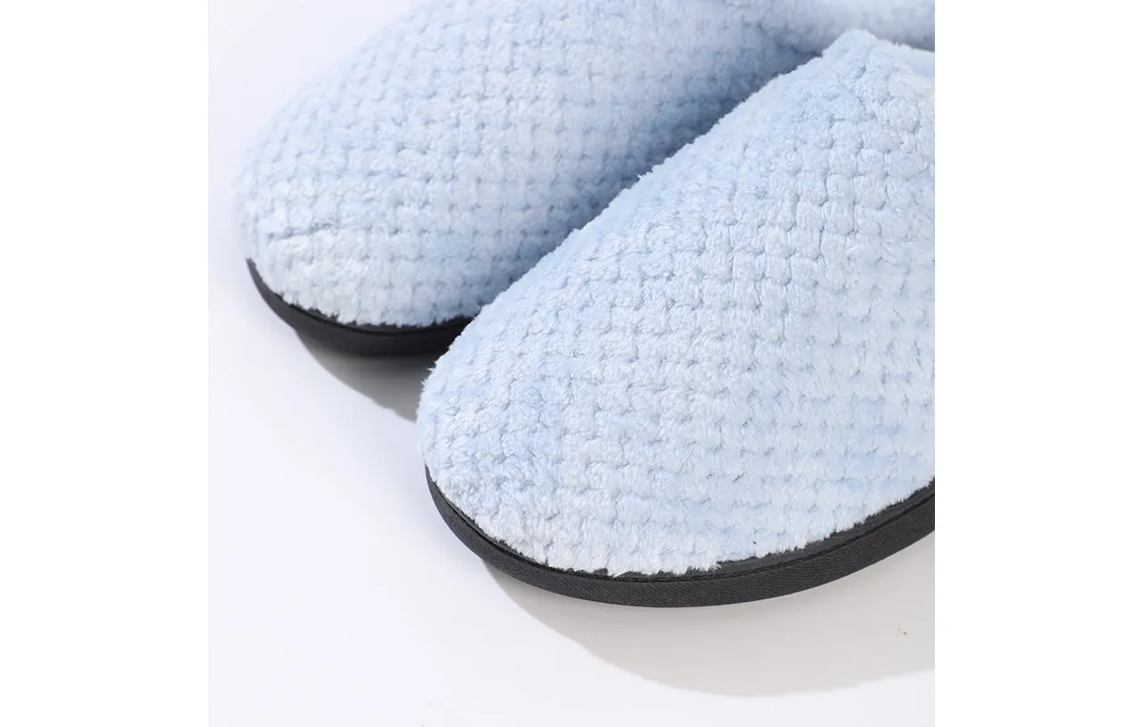 Roxoni Women's Closed Toe Memory Foam Cotton House Slipper