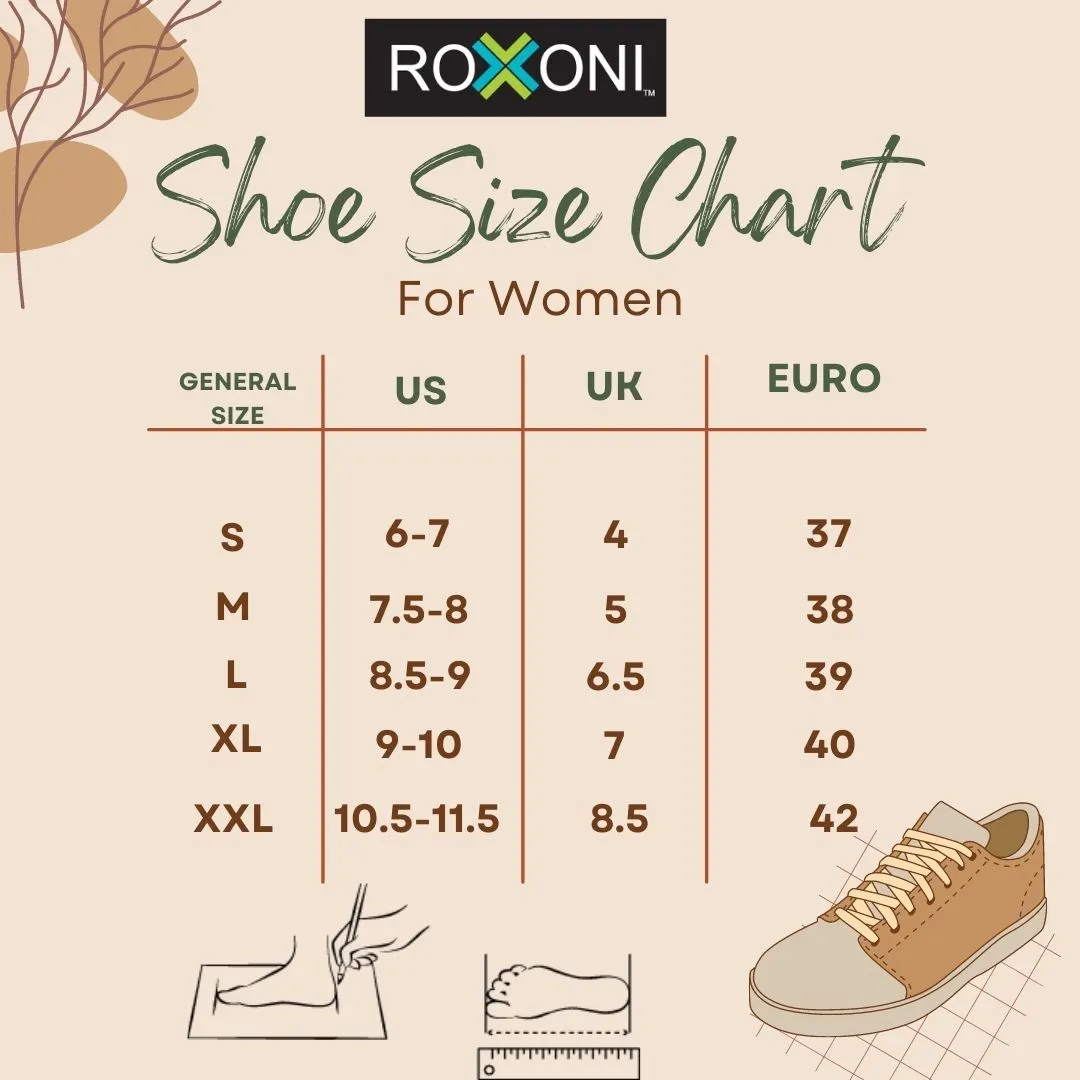 Roxoni Women's Closed Toe Memory Foam Cotton House Slipper