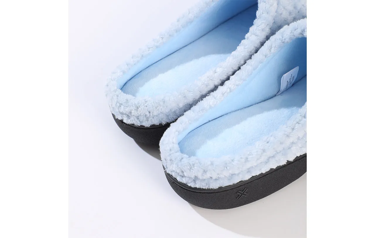 Roxoni Women's Closed Toe Memory Foam Cotton House Slipper