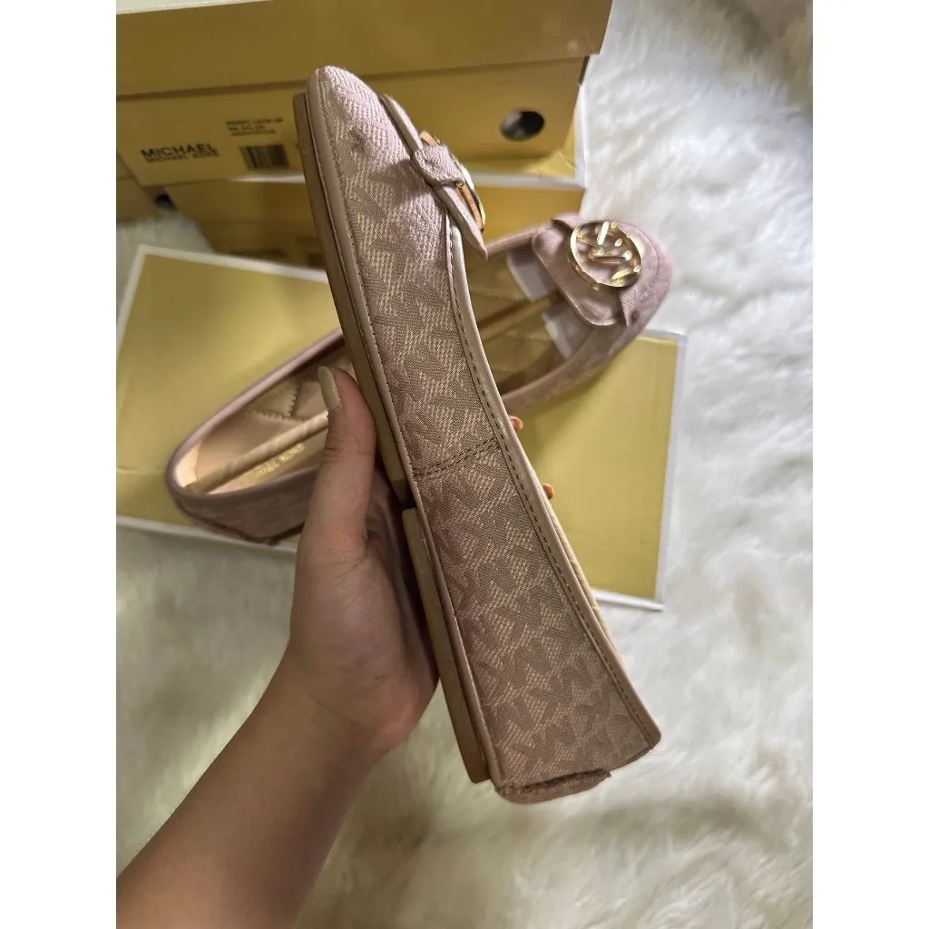 SALE! ❤️ AUTHENTIC/ORIGINAL Michael K0rs MK Lillie Logo Jacquard Moccasin Doll Shoes