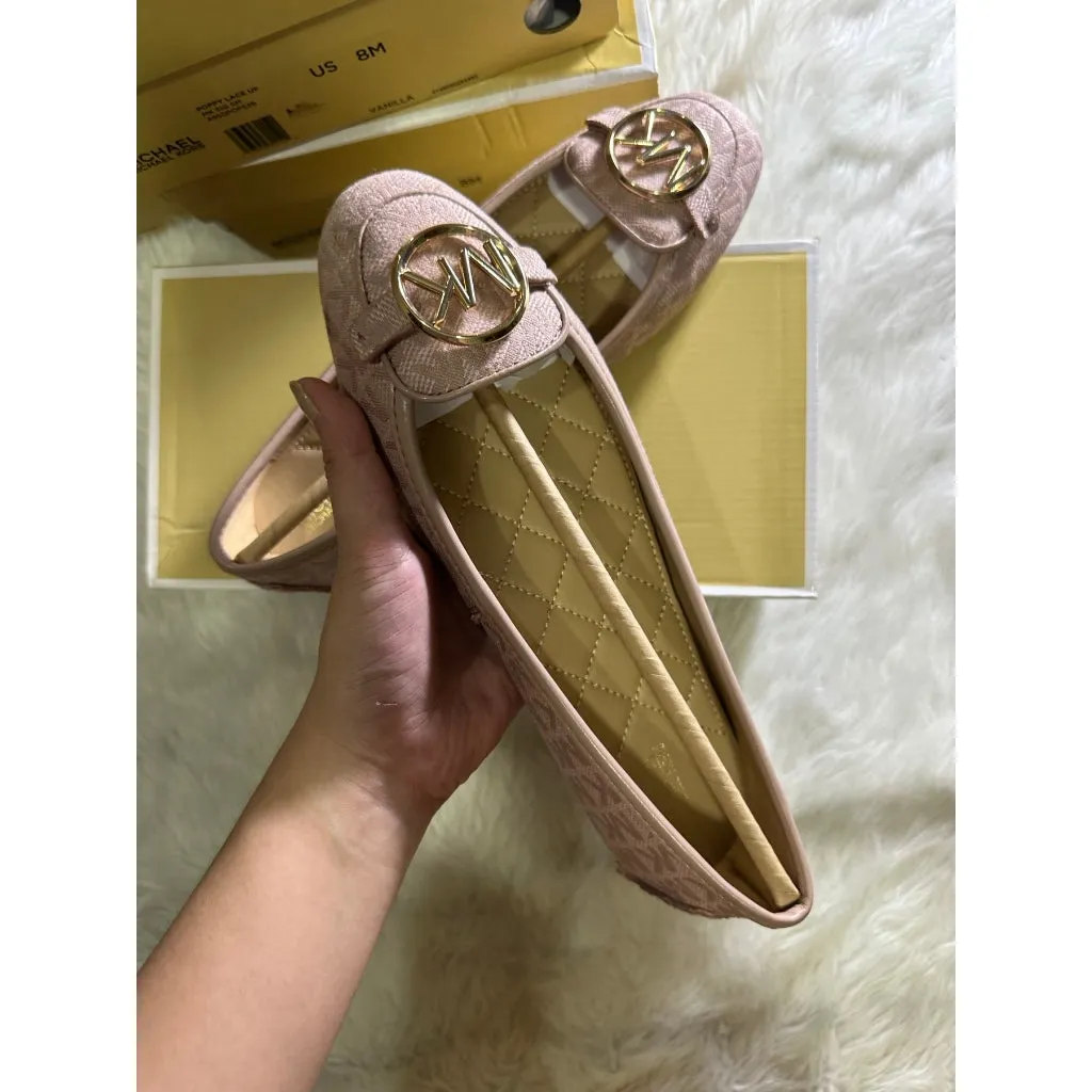 SALE! ❤️ AUTHENTIC/ORIGINAL Michael K0rs MK Lillie Logo Jacquard Moccasin Doll Shoes