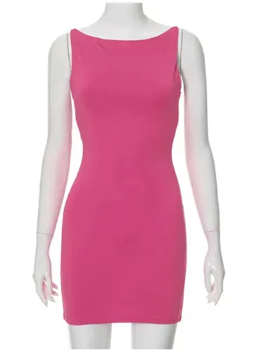 Sexy Sleeveless Wrap Mini Dress