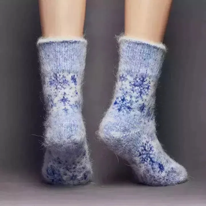 Siberia Spirit Crystal Snow Crew Socks