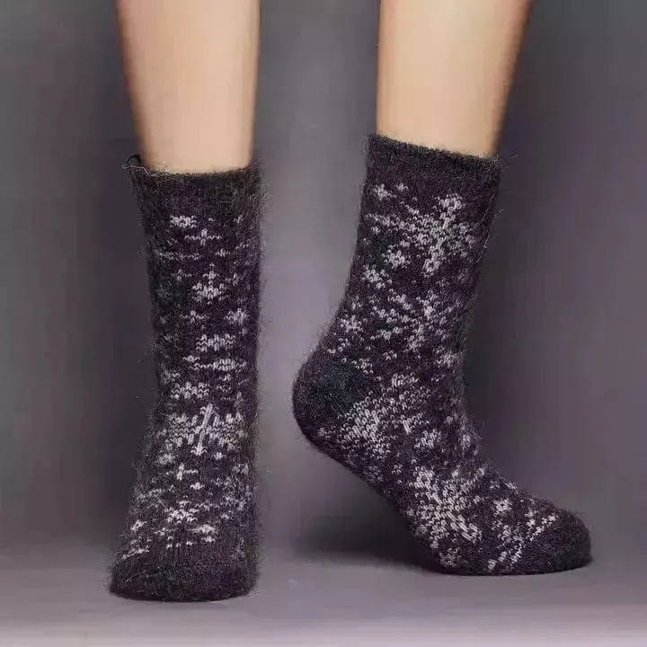 Siberia Spirit Snowy Night Crew Socks