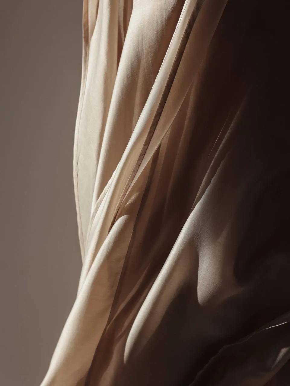 Silk Tie-Neck Maxi Dress