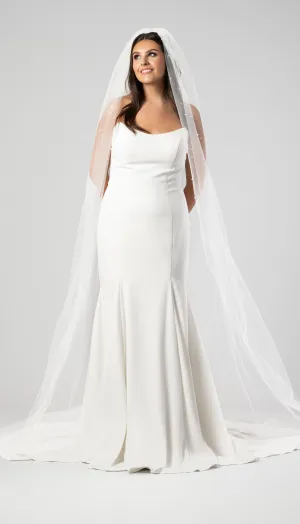 Simone Scattered Pearl Veil
