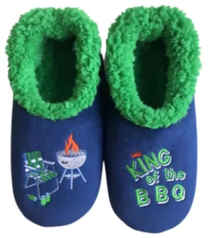 Slumbies® Cosy Men's Slippers ~ King of the BBQ