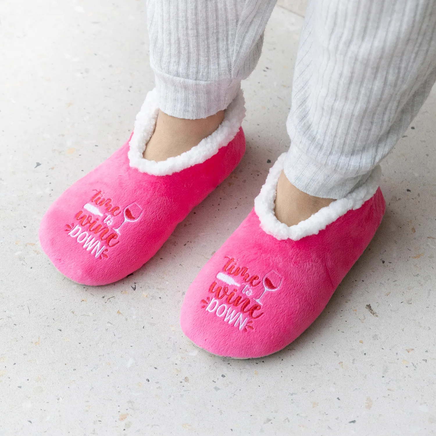 SnuggUps® Cosy Women's Slippers ~ Time To Wine Down