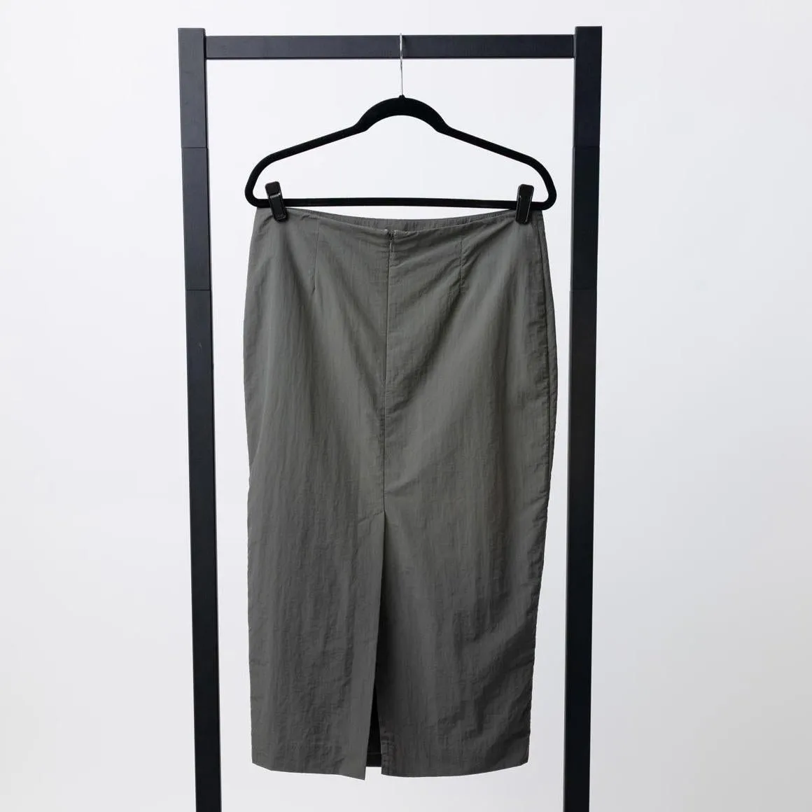 ST. AGNI Low Waist Pencil Skirt - Thyme