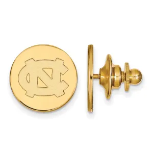 Sterling Silver Gold-plated University of North Carolina N-C Lapel Pin