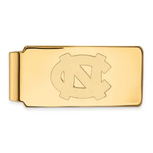 Sterling Silver Gold-plated University of North Carolina N-C Money Clip