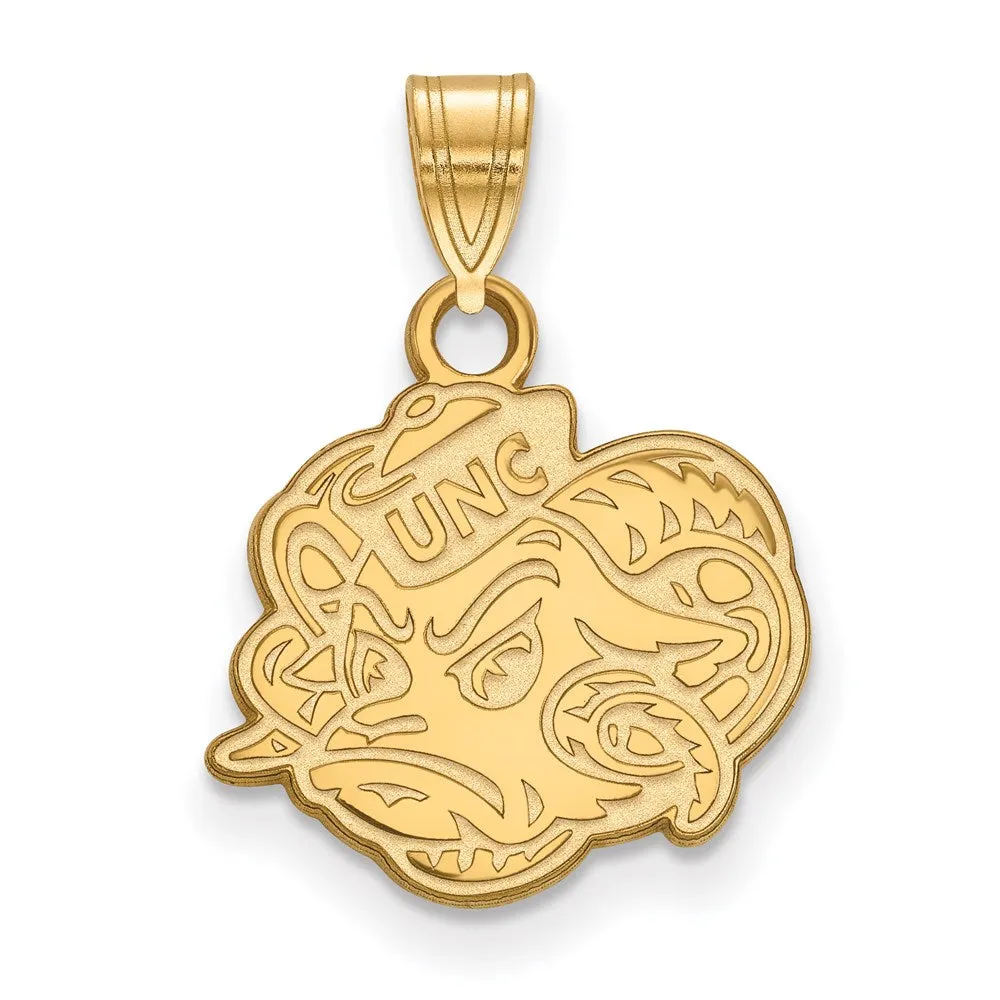 Sterling Silver Gold-plated University of North Carolina Ram Small Pendant