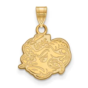 Sterling Silver Gold-plated University of North Carolina Ram Small Pendant
