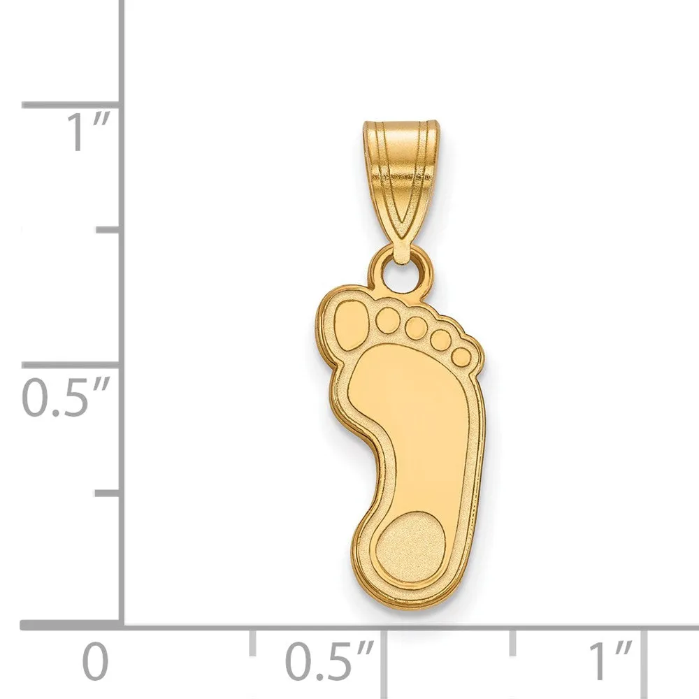 Sterling Silver Gold-plated University of North Carolina Tar Heel Medium Pendant