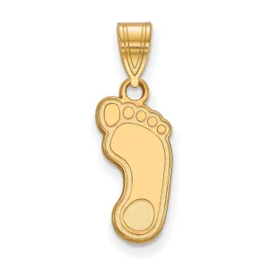Sterling Silver Gold-plated University of North Carolina Tar Heel Medium Pendant