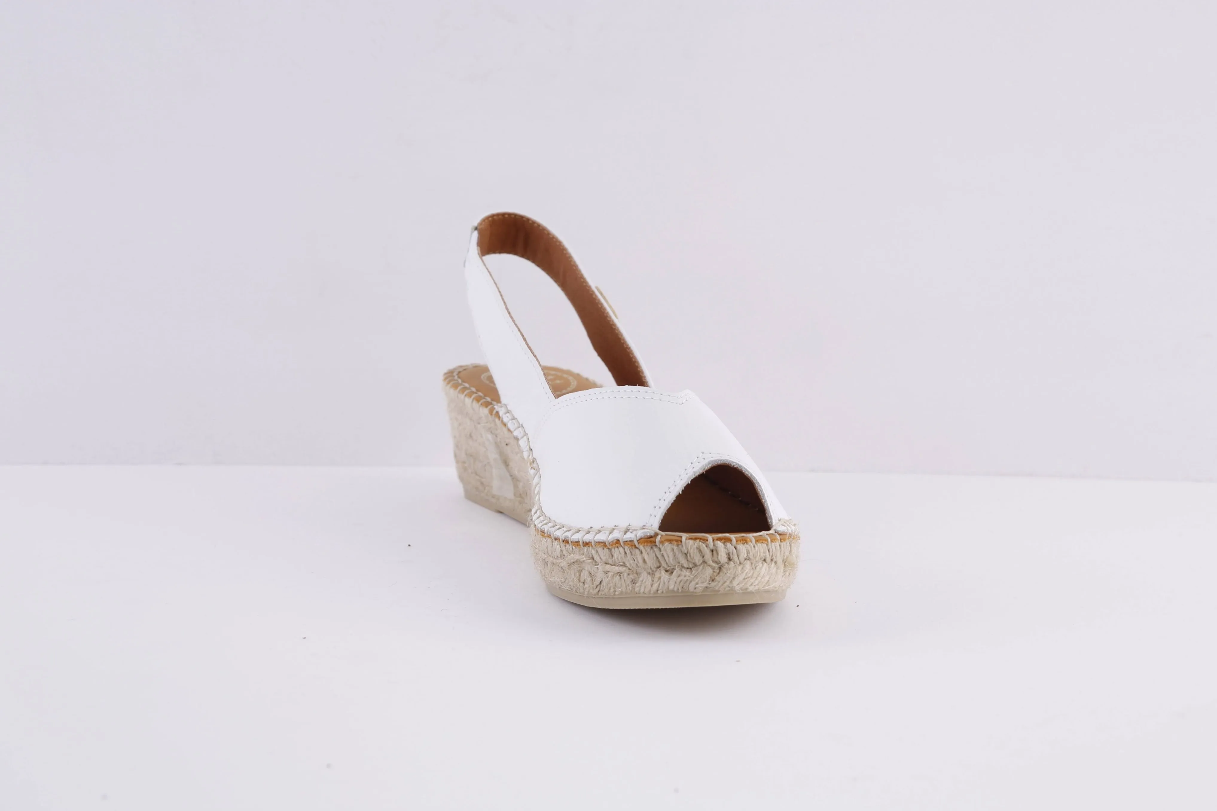 TONI PONS- BERNIA LOW WEDGE SANDAL - WHITE