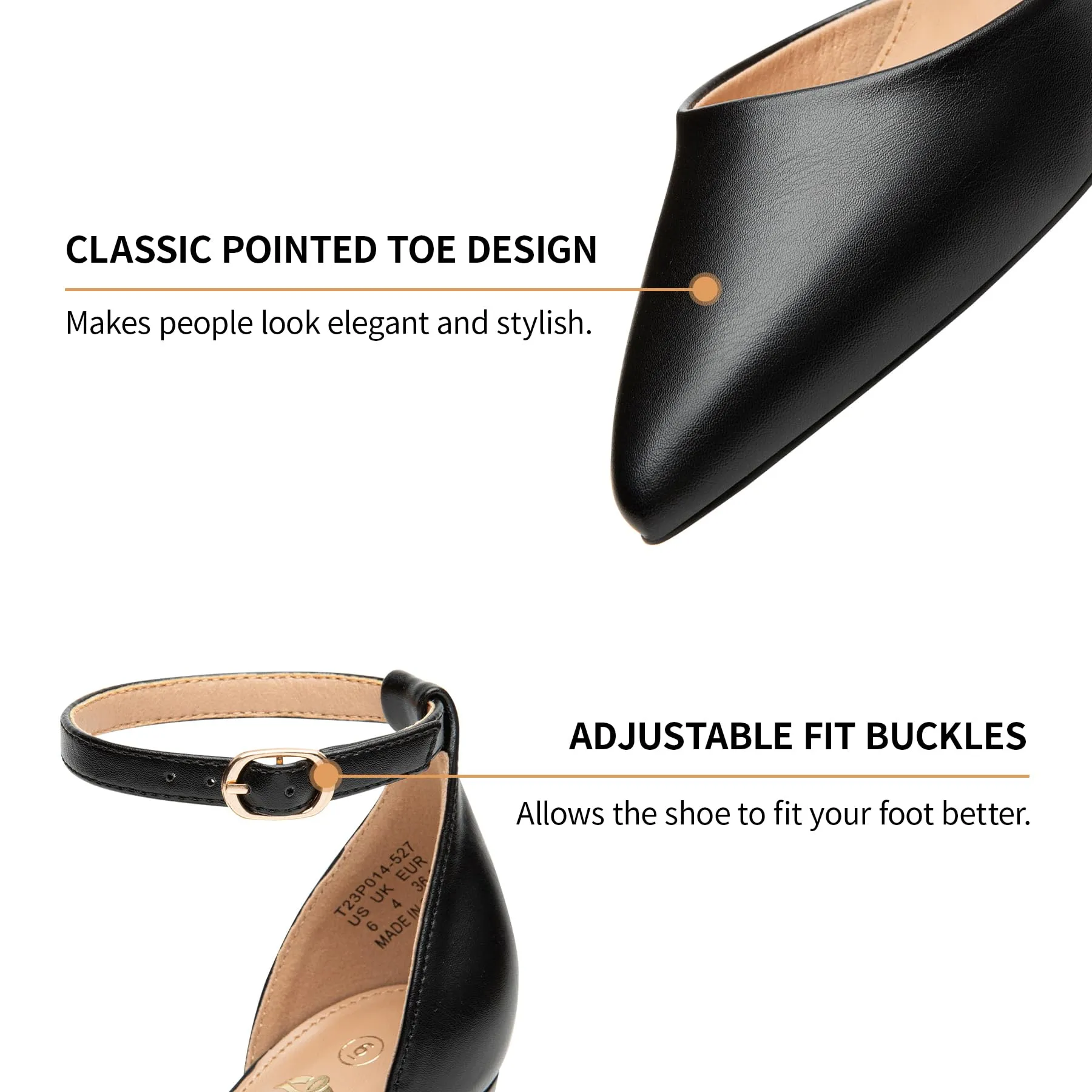 Trary Black Pumps for Women, Black Heels Closed Toe, Pumps Shoes Women 3 Inch Heel, Block Heel for Women, Chunky Heels for Women, Pointed Toe Womens Pumps, Women Dress Shoes for Wedding Party Office