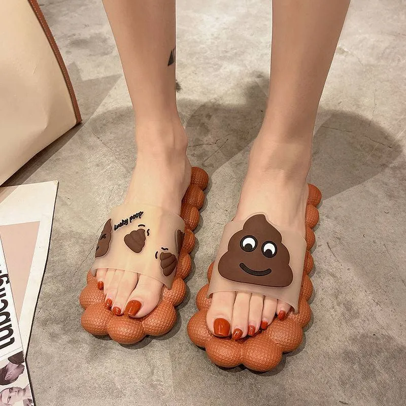 Trendy Lychee Slippers Mesh Slippers Women