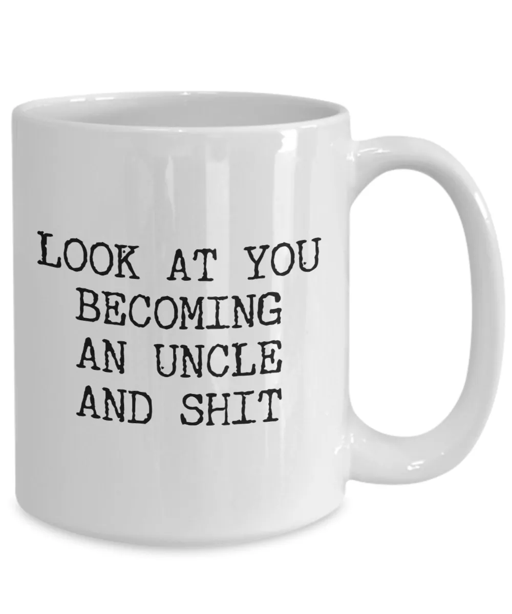 Uncle Reveal Gifts New Uncle Mug Funny Gift for Future Uncles Look At You Becoming An Uncle Coffee Cup