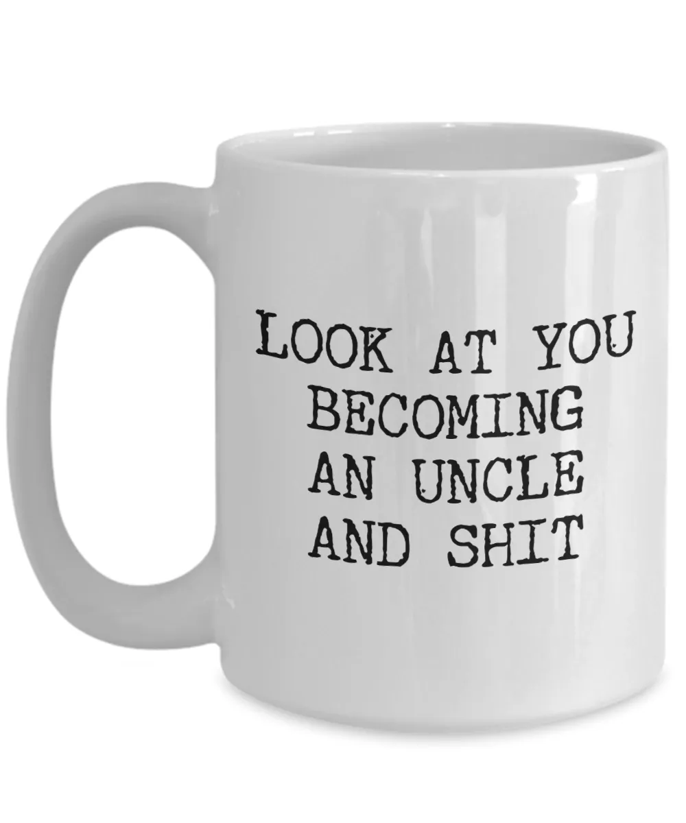 Uncle Reveal Gifts New Uncle Mug Funny Gift for Future Uncles Look At You Becoming An Uncle Coffee Cup