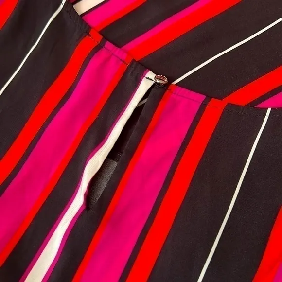 Vince camuto sleeveless pink striped dress NWT