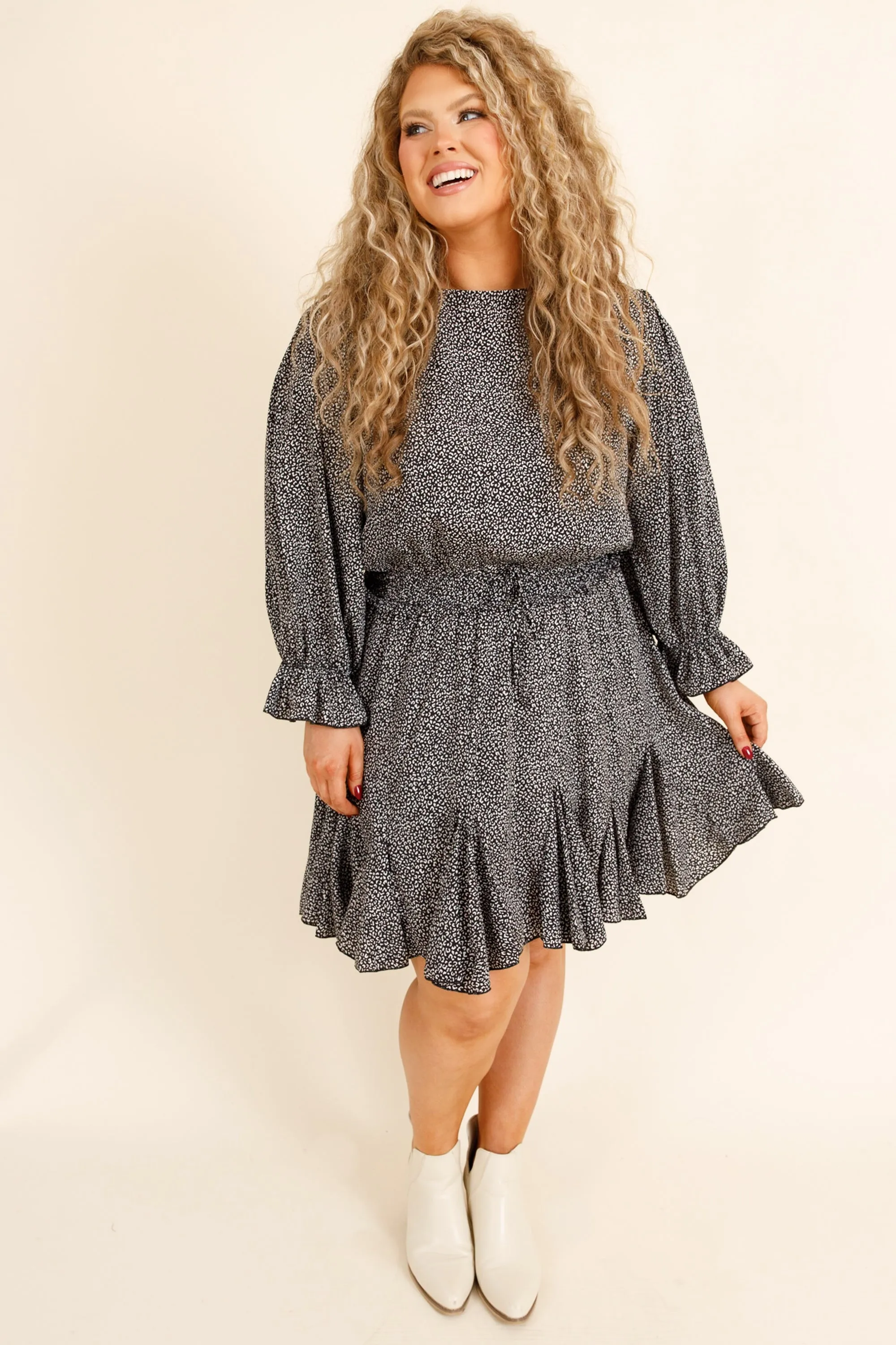 Warming Up To You Romper, Black