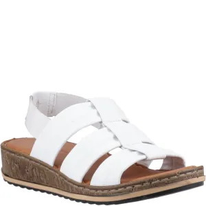White Eden Wide Fit Sandals