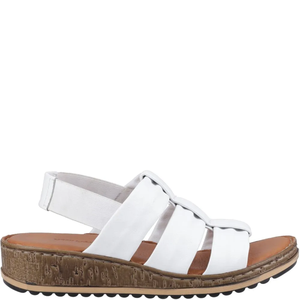 White Eden Wide Fit Sandals