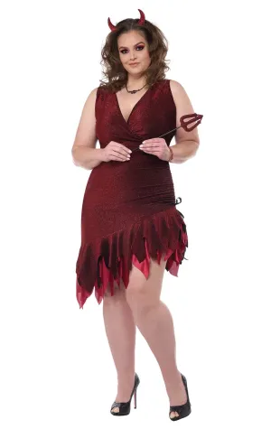 Women Red-Hot & Sizzling Plus Size Costume