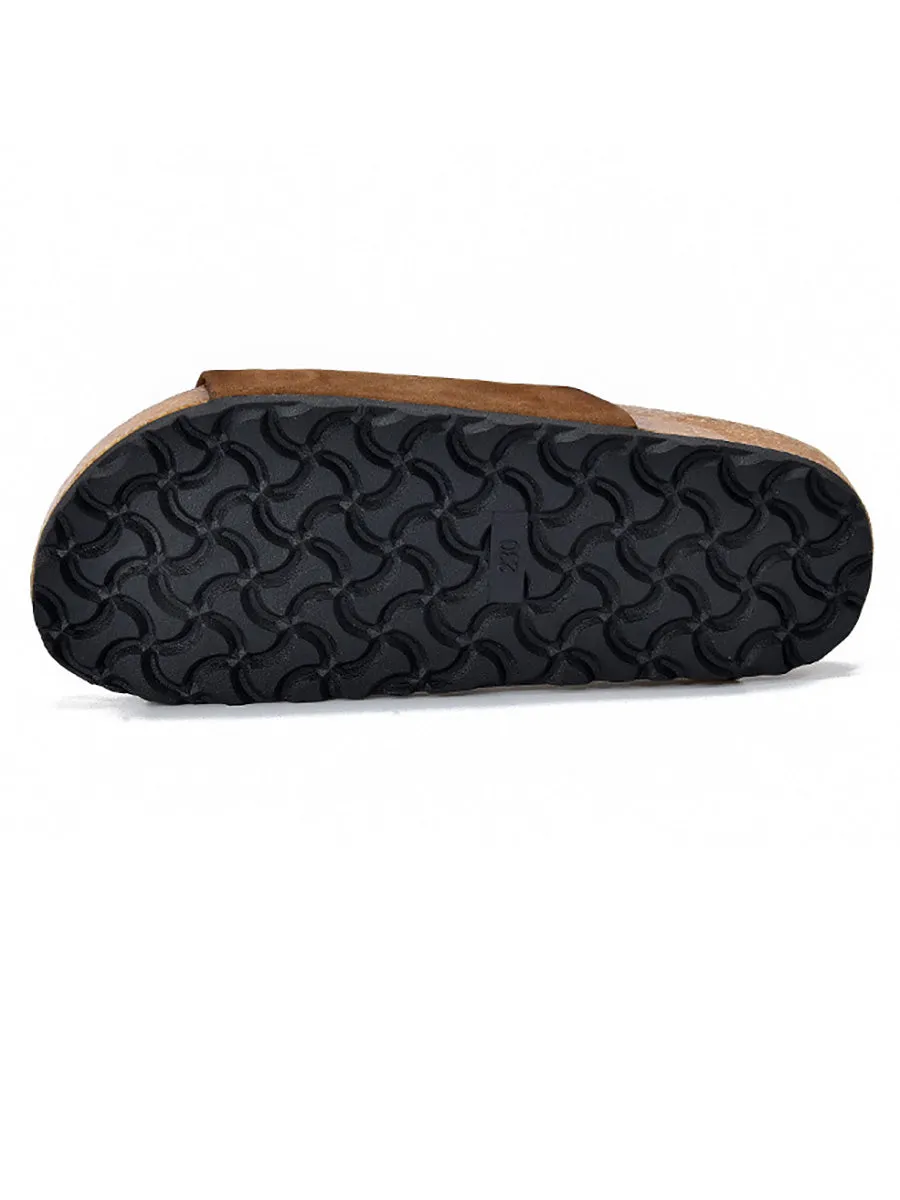 Women Summer Genuine Leather Flat Slippers